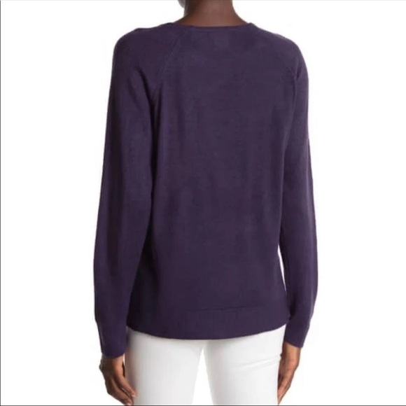 NEW Sweet Romeo Modern Girl Crew Neck Sweater Grey Stone Blue Size Small - Picture 3 of 4